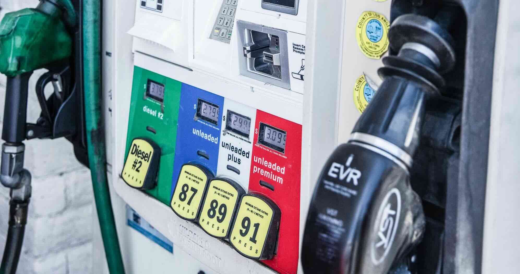Shell gas station sign displaying fuel prices