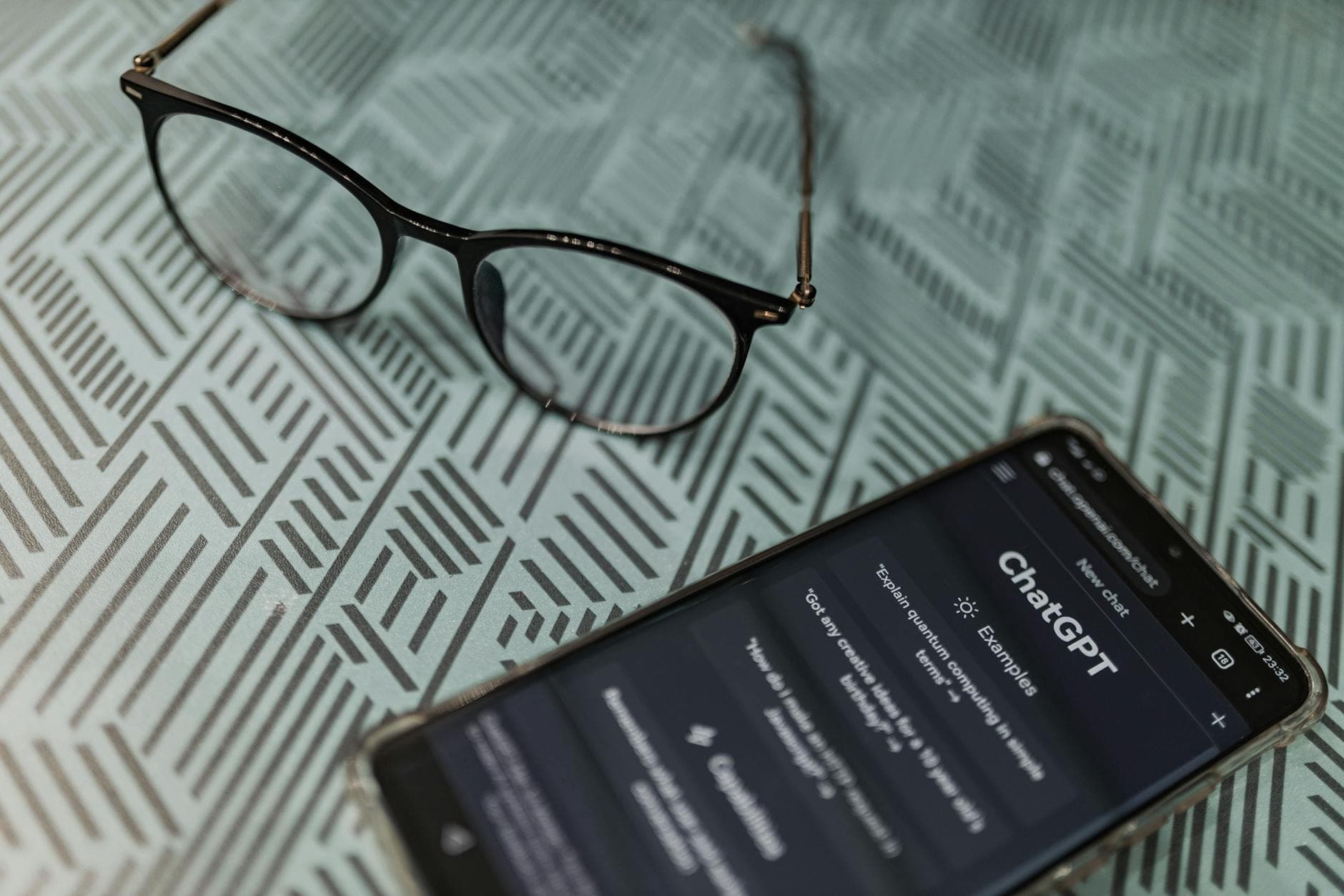 Person using an AI chatbot on a smartphone for personal finance questions