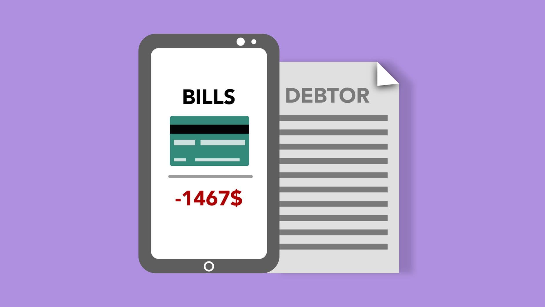 Person reviewing credit card statements and household bills at a desk